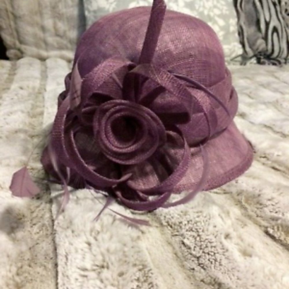 Women's Lavender Purple Derby Sinamay Hat